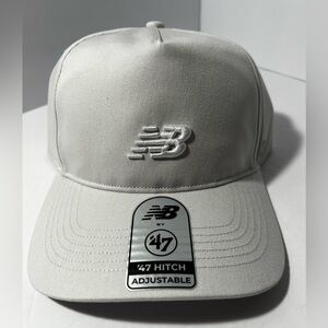 New Balance‎ Core 47 Hitch Cap baseball gray embroidered hat snap back one size